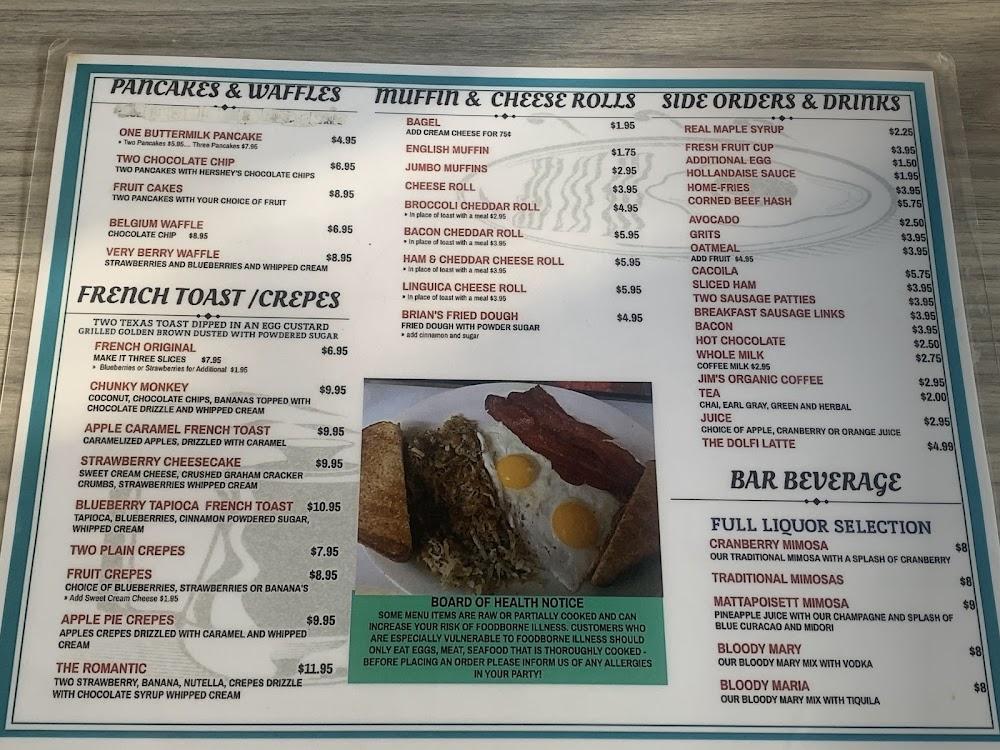 Pandolfi's Mattapoisett Diner Menu image 1